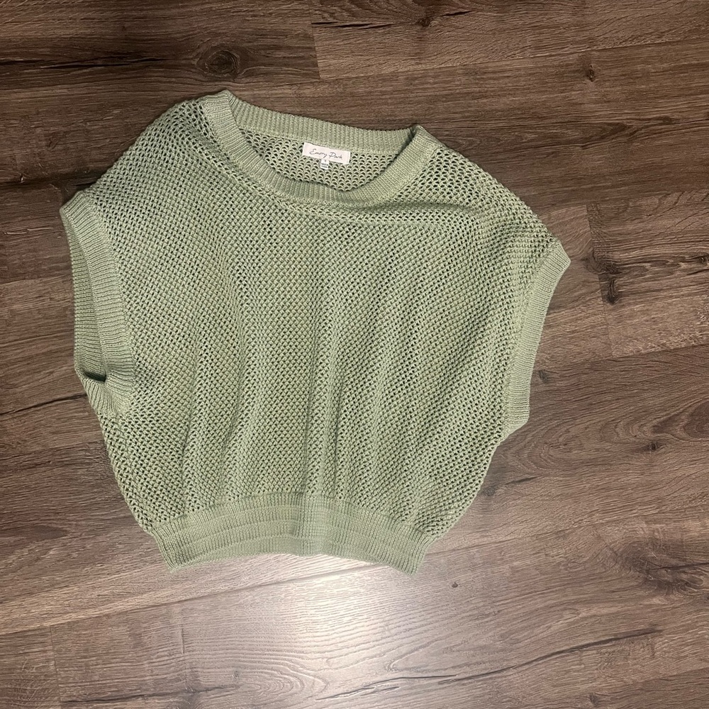 Emory Park Sage Green Knit Top
